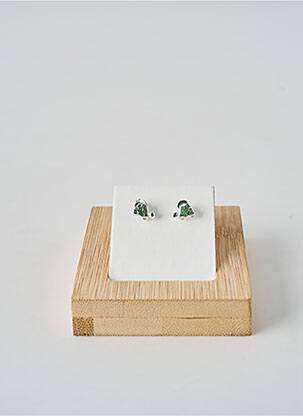 Boucles d’oreilles imprimé vert TATA GISELE fille