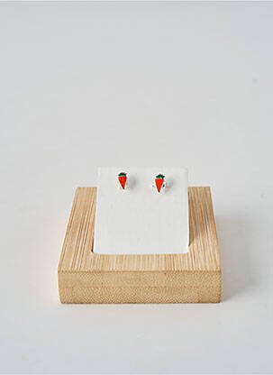 Boucles d’oreilles imprimé orange TATA GISELE fille