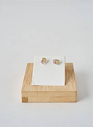 Boucles d’oreilles imprimé jaune TATA GISELE fille