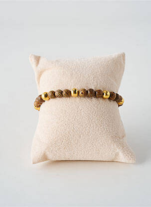 Bracelet ornement perles marron TATA GISELE femme
