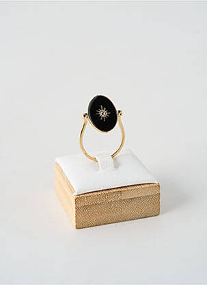 Bague matériaux plaqué or noir TATA GISELE femme
