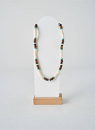 Collier ornement perles bleu TATA GISELE femme