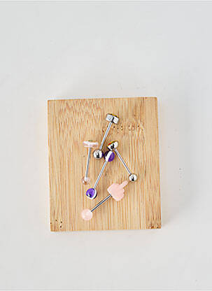 Piercing matériaux métal violet TATA GISELE femme