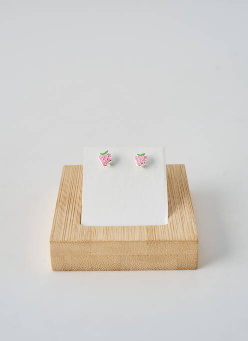 Boucles d’oreilles imprimé rose TATA GISELE fille