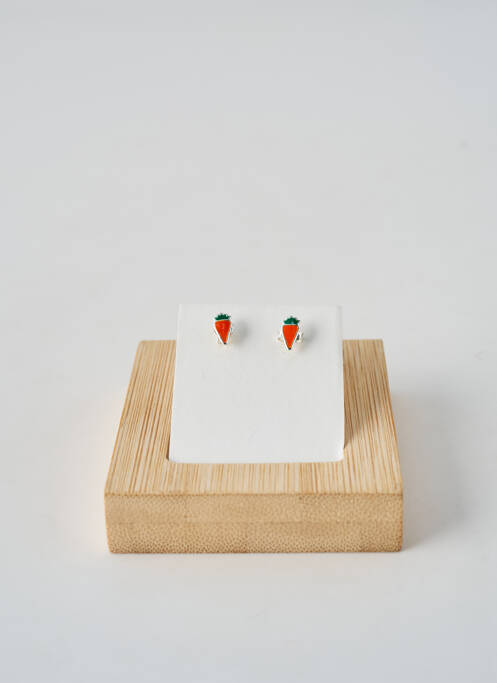 Boucles d’oreilles imprimé orange TATA GISELE fille