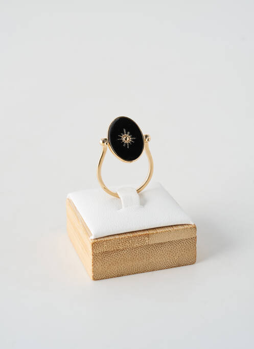 Bague matériaux plaqué or noir TATA GISELE femme