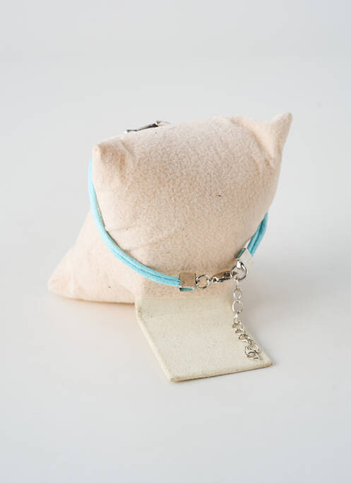 Bracelet fermeture fermoir mousqueton bleu TATA GISELE femme