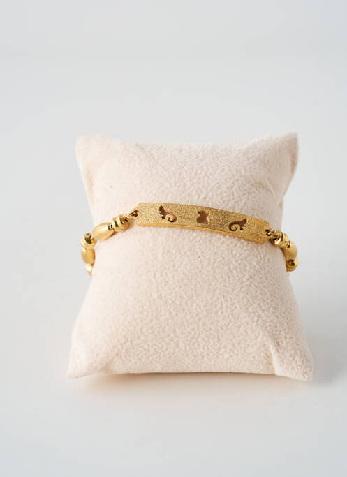 Bracelet fermeture fermoir mousqueton or TATA GISELE femme