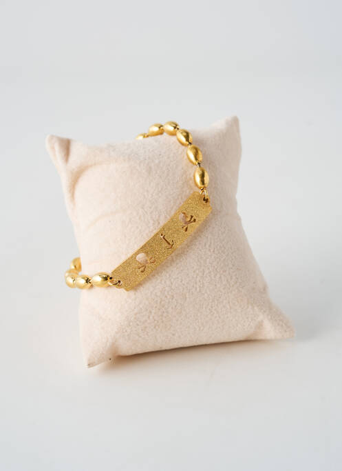 Bracelet fermeture fermoir mousqueton or TATA GISELE femme