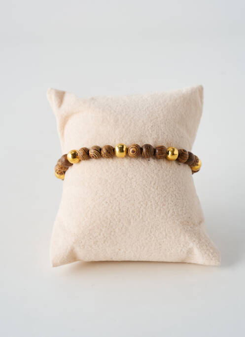 Bracelet ornement perles marron TATA GISELE femme