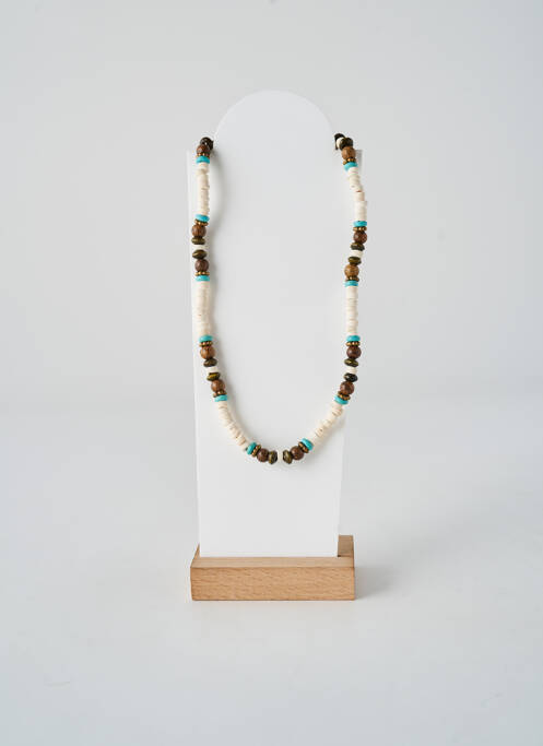 Collier ornement perles bleu TATA GISELE femme