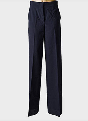 Pantalon large tissage crêpe taille haute noir MAX MARA femme