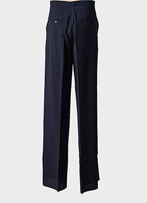 Pantalon large tissage crêpe taille haute noir MAX MARA femme
