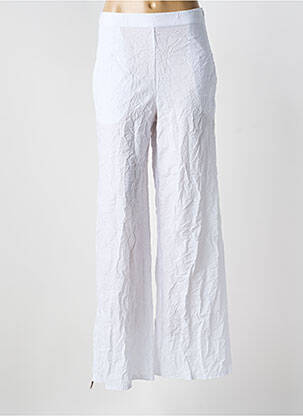 Pantalon flare taille élastique taille normale blanc PIER ANTONIO GASPARI femme