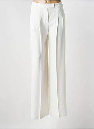 Pantalon large tissage crêpe taille haute beige PENNYBLACK femme