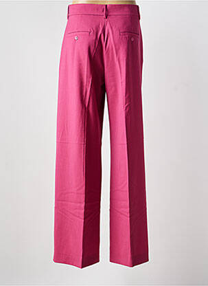 Pantalon large tissage crêpe taille haute rose WEEKEND MAXMARA femme