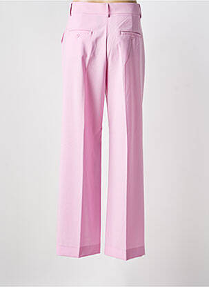 Pantalon large tissage crêpe taille haute rose WEEKEND MAXMARA femme