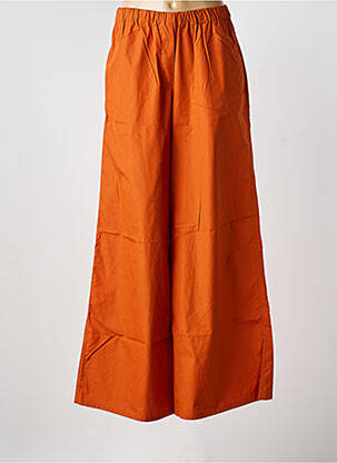 Pantalon large tissage popeline taille normale orange MAX MARA femme