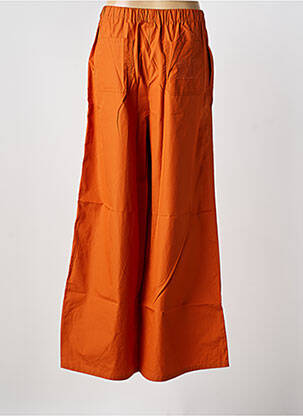Pantalon large tissage popeline taille normale orange MAX MARA femme