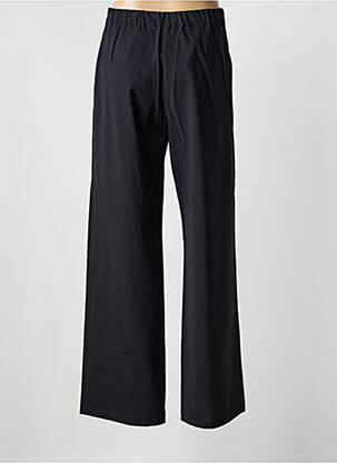 Pantalon large fermeture zippée sous rabat boutonné taille haute noir PIER ANTONIO GASPARI femme