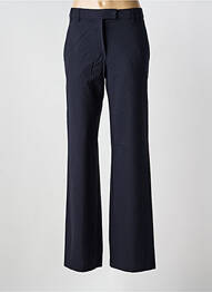 Pantalon large fermeture zippée sous rabat boutonné taille haute bleu PIER ANTONIO GASPARI femme