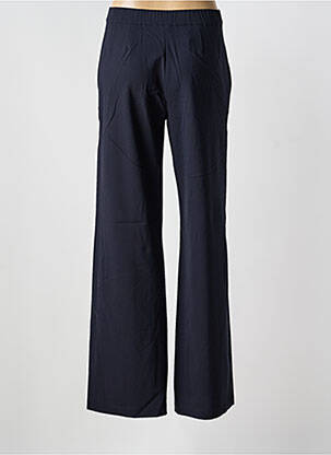 Pantalon large fermeture zippée sous rabat boutonné taille haute bleu PIER ANTONIO GASPARI femme