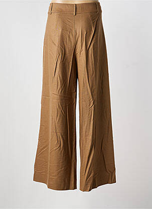 Pantalon large tissage crêpe taille haute marron MAX MARA femme