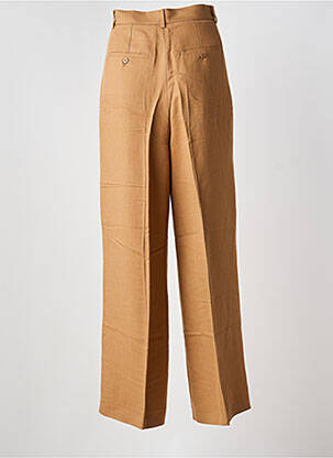 Pantalon droit tissage crêpe taille haute marron WEEKEND MAXMARA femme