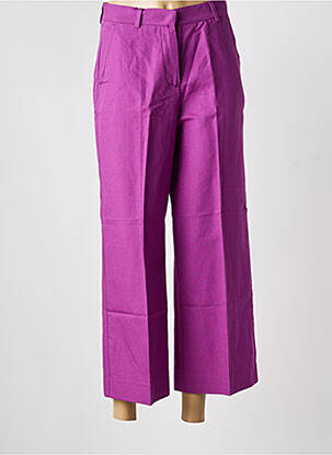 Pantalon 7/8 taille haute taille haute violet !OHO! femme