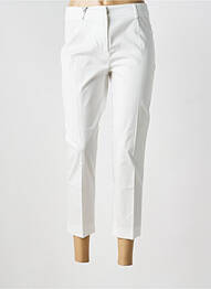 Pantalon 7/8 tissage popeline taille basse blanc WEEKEND MAXMARA femme