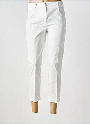 Pantalon 7/8 tissage popeline taille basse blanc WEEKEND MAXMARA femme
