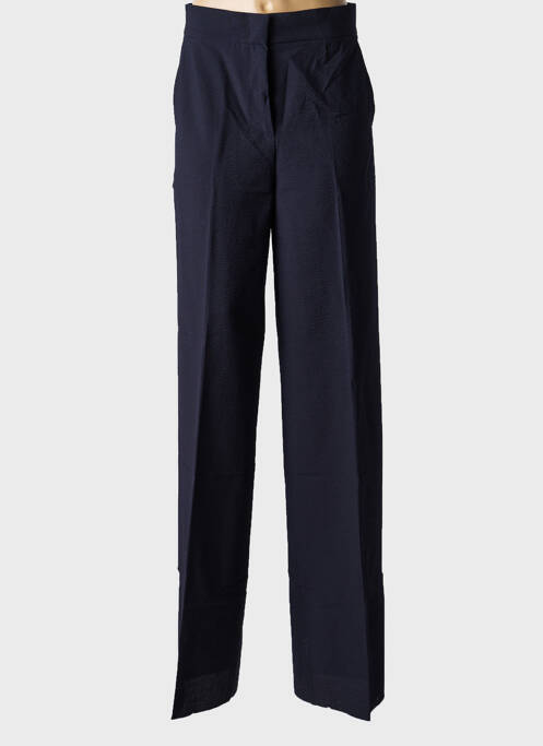 Pantalon large tissage crêpe taille haute noir MAX MARA femme