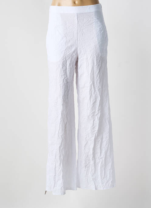 Pantalon flare taille élastique taille normale blanc PIER ANTONIO GASPARI femme
