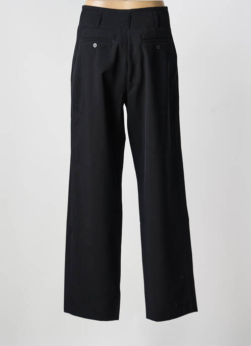 Pantalon droit taille à pinces taille haute noir WEEKEND MAXMARA femme
