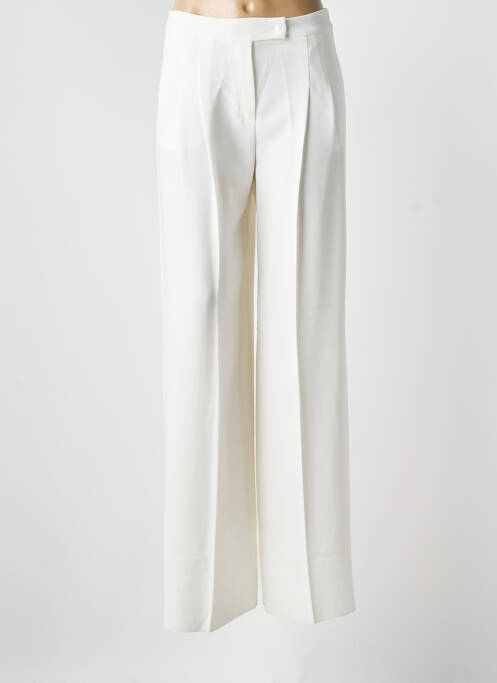 Pantalon large tissage crêpe taille haute beige PENNYBLACK femme