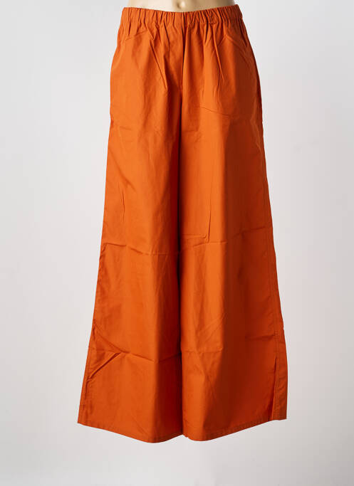 Pantalon large tissage popeline taille normale orange MAX MARA femme