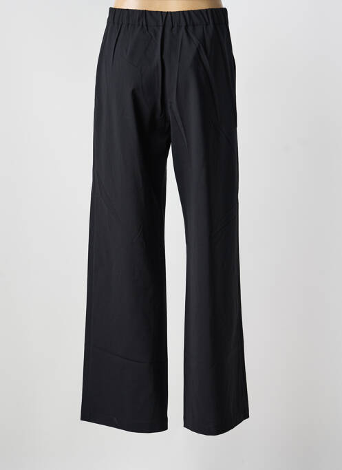 Pantalon large fermeture zippée sous rabat boutonné taille haute noir PIER ANTONIO GASPARI femme