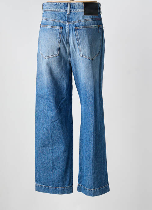 Jeans coupe large effet usé délavé taille haute bleu SPORTMAX femme