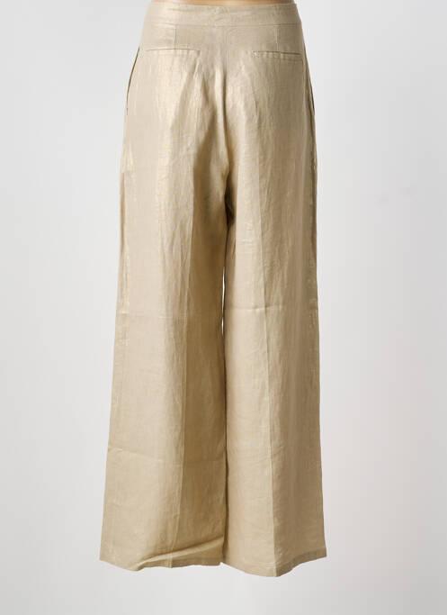 Pantalon large taille à pinces taille haute or PENNYBLACK femme