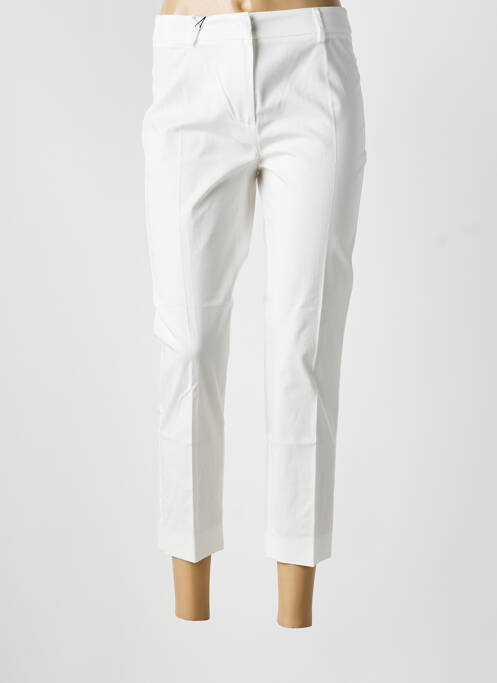 Pantalon 7/8 tissage popeline taille basse blanc WEEKEND MAXMARA femme