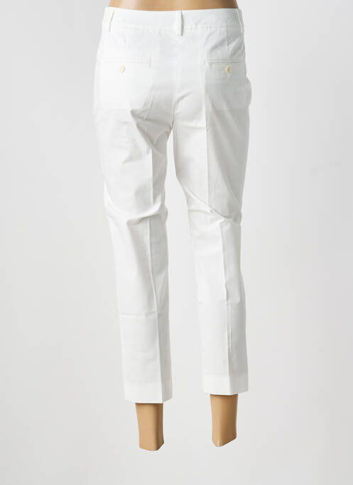 Pantalon 7/8 tissage popeline taille basse blanc WEEKEND MAXMARA femme