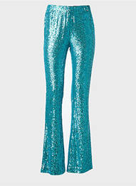 Pantalon droit stretch bleu GAUDI femme