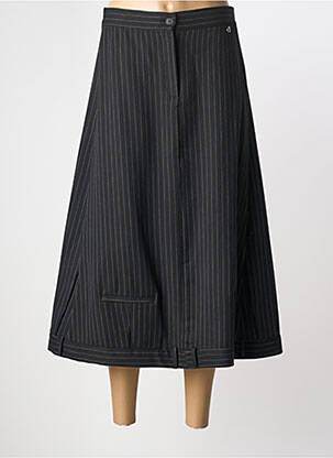Jupe longue taille normale noir DIXIE femme