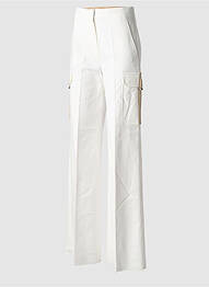 Pantalon cargo poches taille haute beige MAX MARA femme