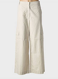 Pantalon cargo tissage popeline taille haute beige MAX MARA femme