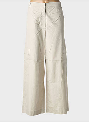 Pantalon cargo taille haute taille haute beige MAXMARA femme