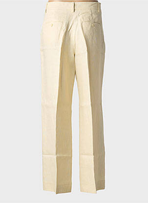 Pantalon droit taille à pinces taille haute beige WEEKEND MAXMARA femme