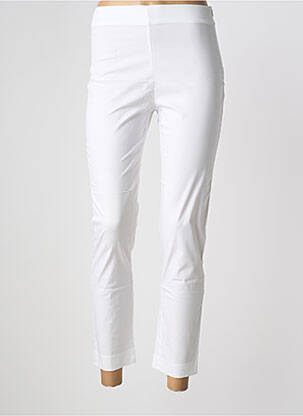 Pantalon 7/8 taille haute taille haute blanc PIER ANTONIO GASPARI femme