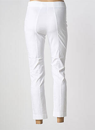 Pantalon 7/8 taille haute taille haute blanc PIER ANTONIO GASPARI femme