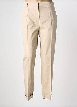 Pantalon chino tissage popeline taille normale beige MAX MARA femme